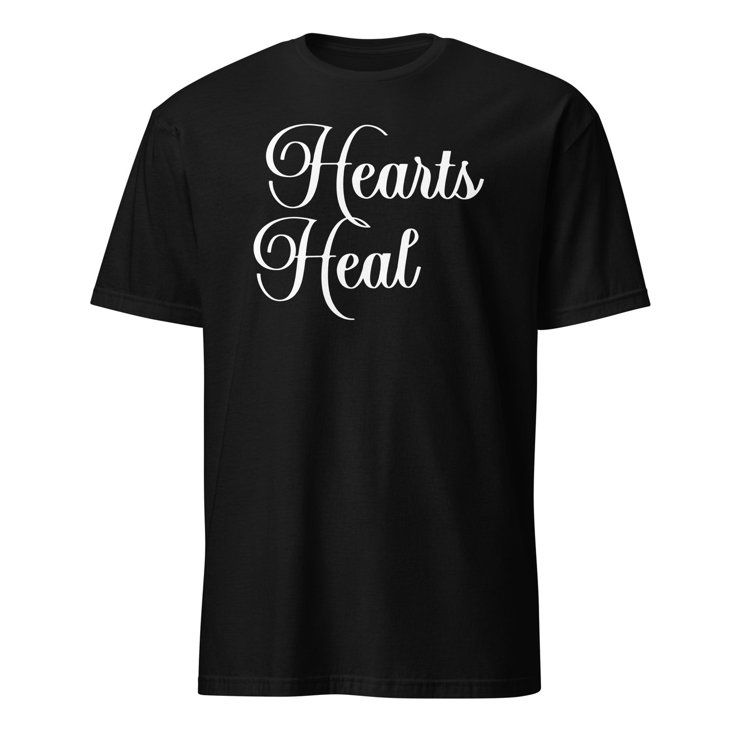 Black Hearts Heal Words t-shirt.