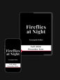 Book cover for Fireflies at Night by Tywanquila Walker, displayed on tablet and phone with a preorder announcement for Fall 2026.