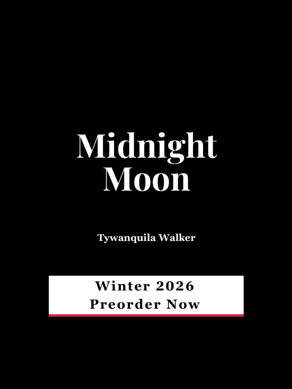 Book cover for Midnight Moon by Tywanquila Walker with a preorder announcement for Winter 2026.