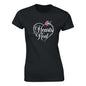 Black short sleeved t-shirt with Hearts Heal heart design.